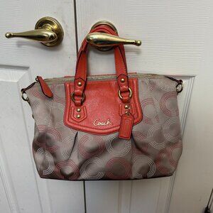 Coach Purse in Signature Canvas.
